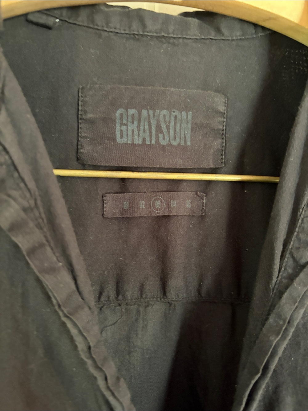Grayson Changemaker Shirt Dress MIDI Black Oversized Women’s Size Medium M - Picture 3 of 5